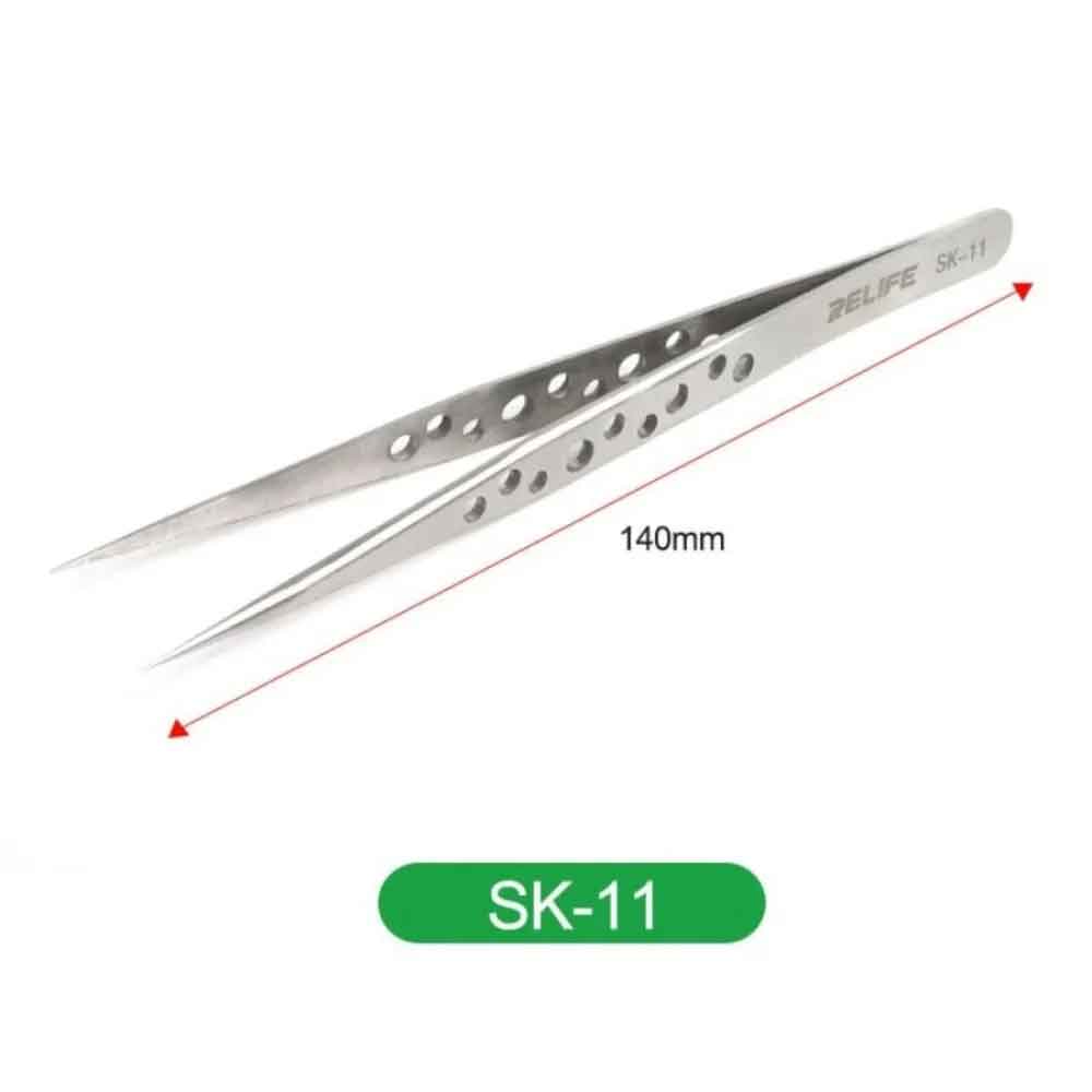 Relife SK-11  Anti Static Stainless Precision Tweezers